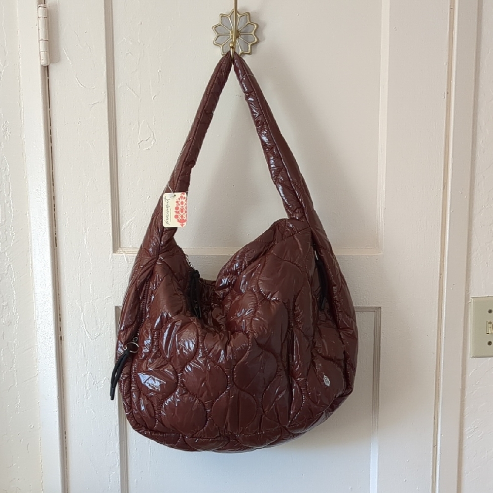 Brown Quilted Women's Bag